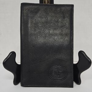 Rochelier Men's Black Leather Passport Wallet 4.5"x7" EUC